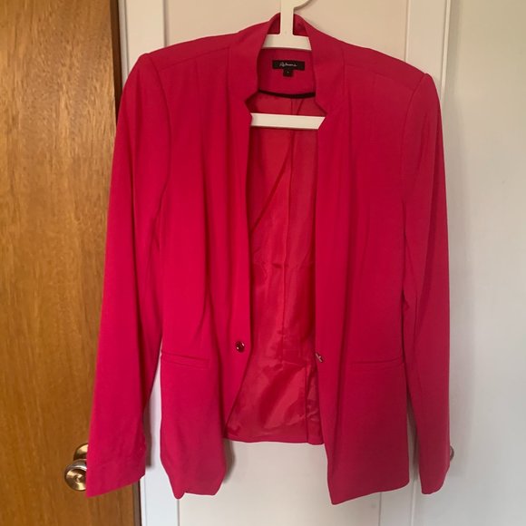 Hot-pink long-sleeve blazer - Picture 1 of 6